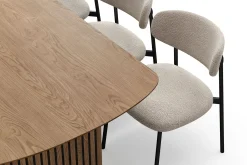 Bark Richeto spisebord 210 cm med 6 Lucy spisestoler