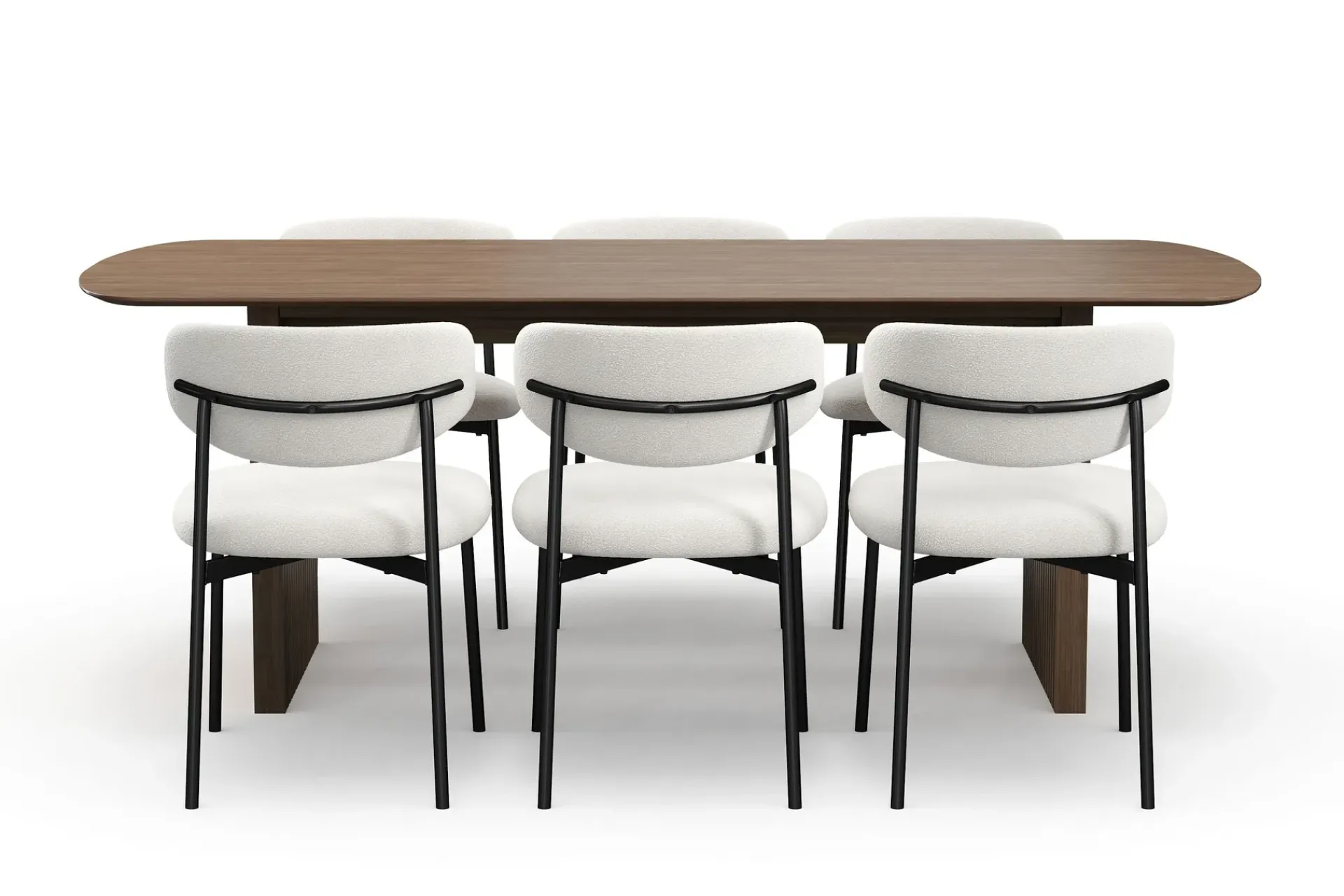 Bark Richeto spisebord 210 cm med 6 Lucy spisestoler
