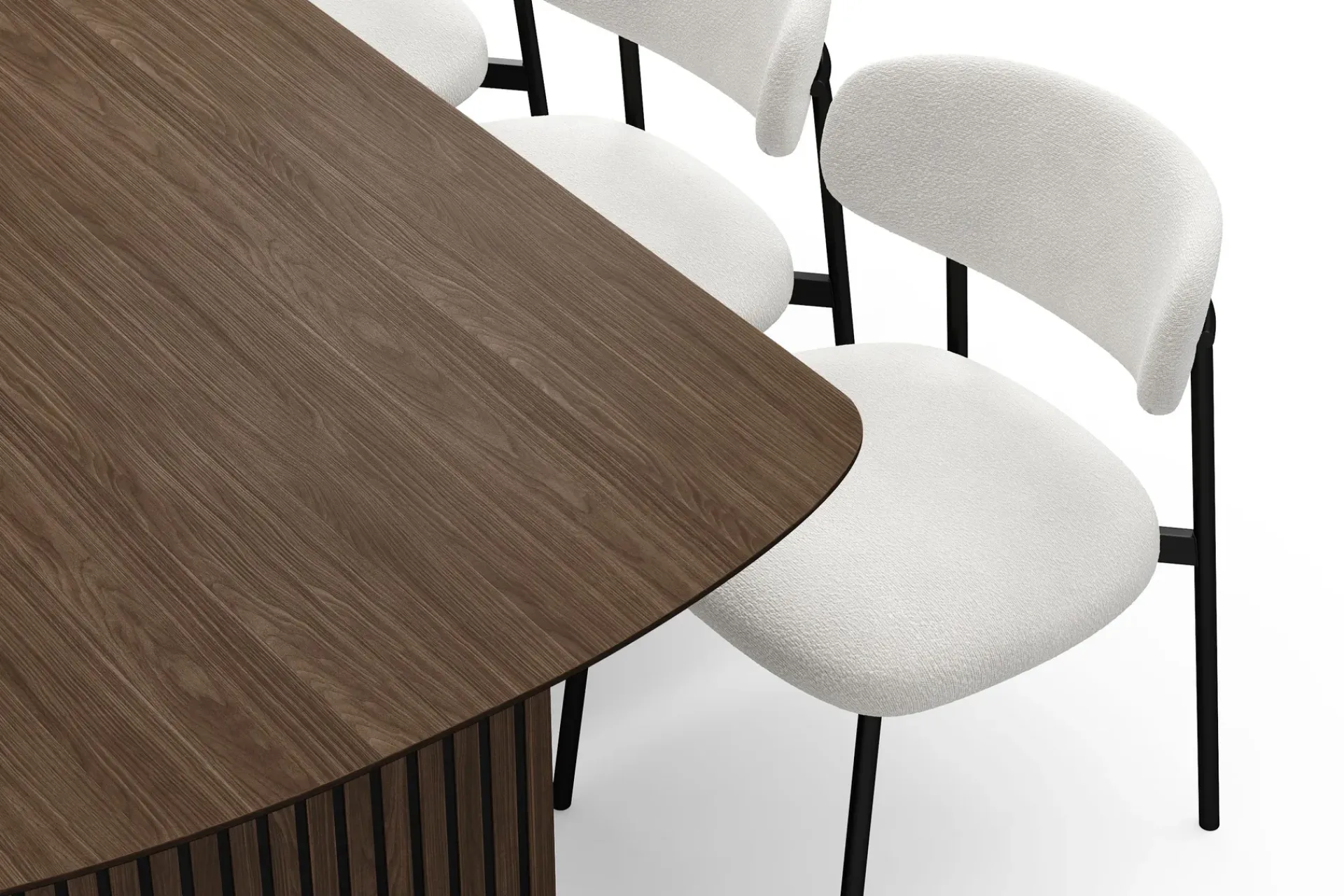 Bark Richeto spisebord 210 cm med 6 Lucy spisestoler