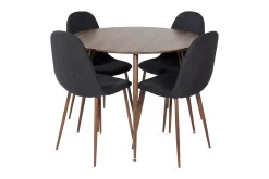 Venture Home Ridones Spisegruppe 100 cm Rund inkl. 4 Ypas Stoler