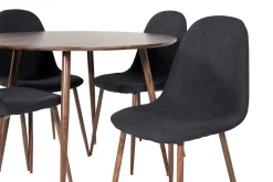 Venture Home Ridones Spisegruppe 100 cm Rund inkl. 4 Ypas Stoler