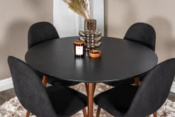 Venture Home Spisegrupper-Ridones Spisegruppe inkl. 4 Ypas Stoler Brun,Svart