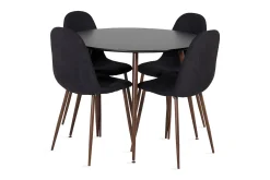 Venture Home Spisegrupper-Ridones Spisegruppe inkl. 4 Ypas Stoler Brun,Svart