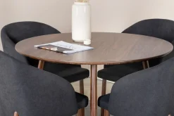 Venture Home Ridones Spisegruppe Rund 100 cm + 4 Kullersbro Spisestoler