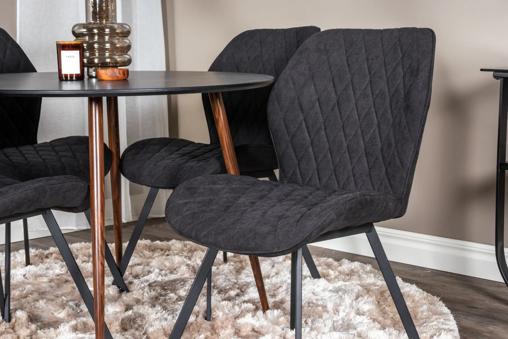 Venture Home Ridones Spisegruppe Rundt inkl. 4 Sumoas Stoler
