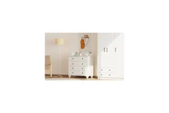 Kommode|Entrekommode-Rihana Sminkebord 90 cm Matt hvit