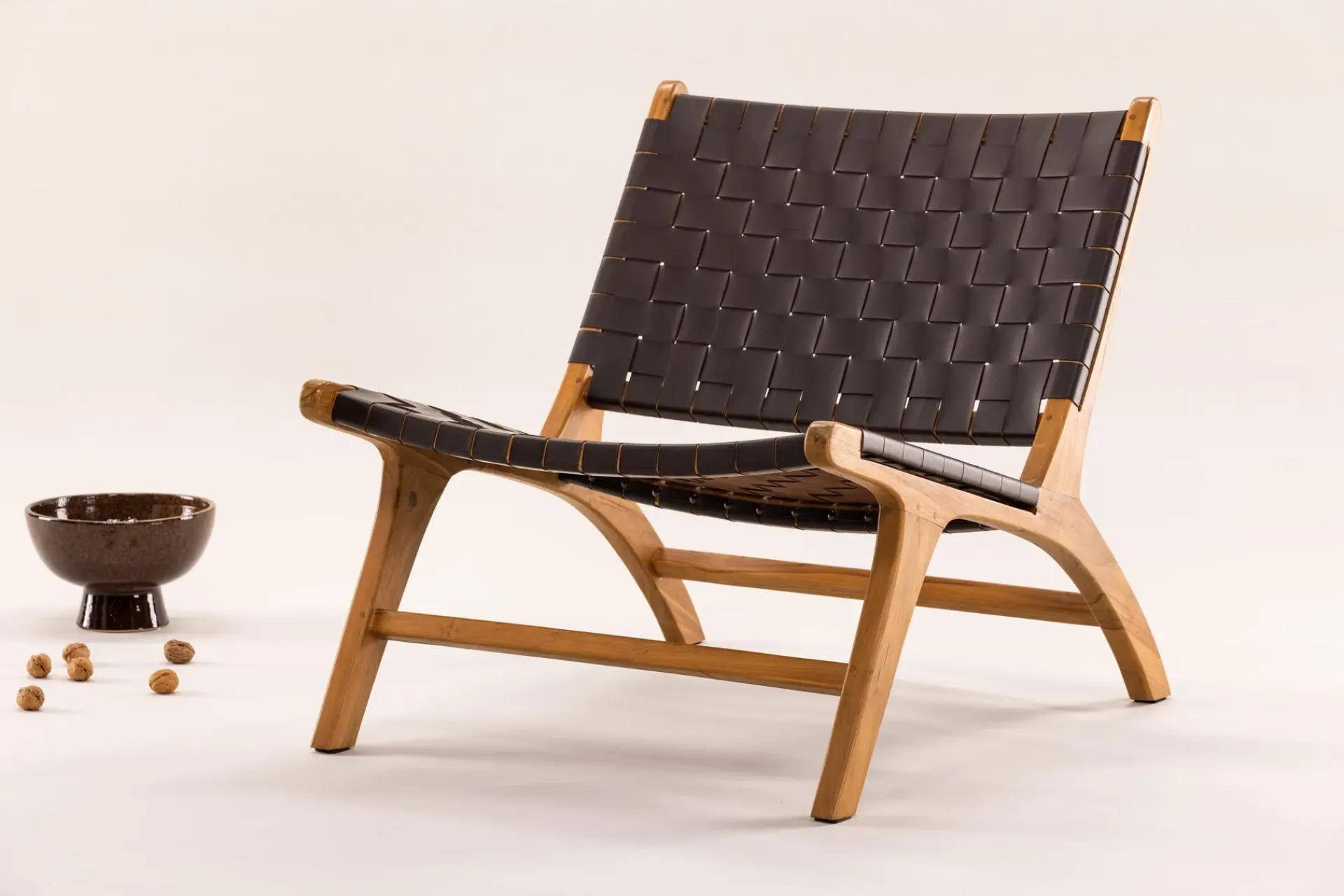 VIND Lenestoler-Rike Loungelenestol Brun/Beige