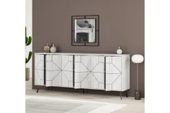 Gangbord|Avlastningsbord-Rinorea Konsollbord 184x77,4 cm Hvit