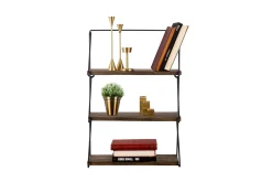 Vegghylle-Rinorea Vegghylle 60x15 cm 3 Hyller Svart