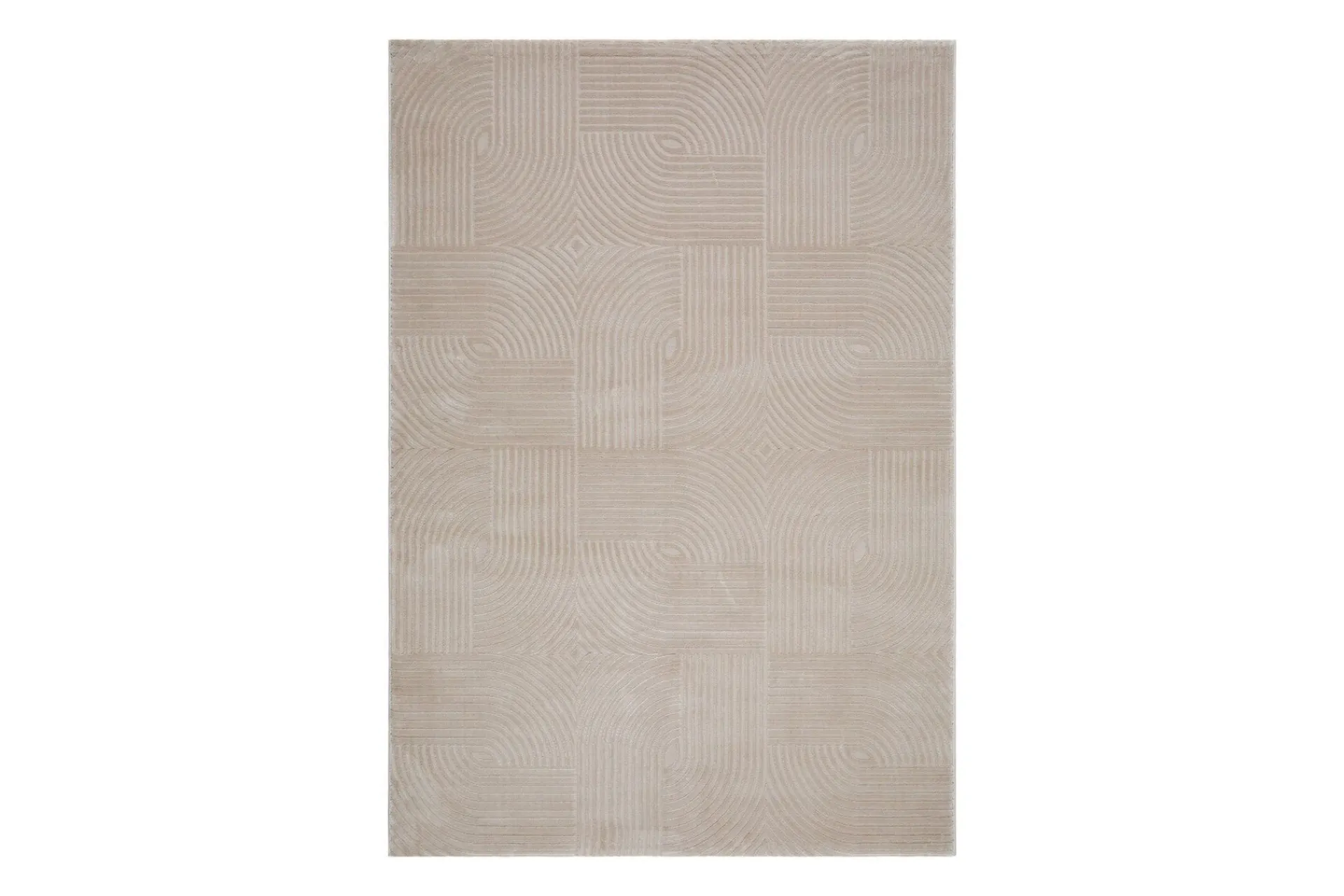 KM Home Moderne Tepper-Ritz Wiltonmatte 160x230 cm Rektangulær Lin