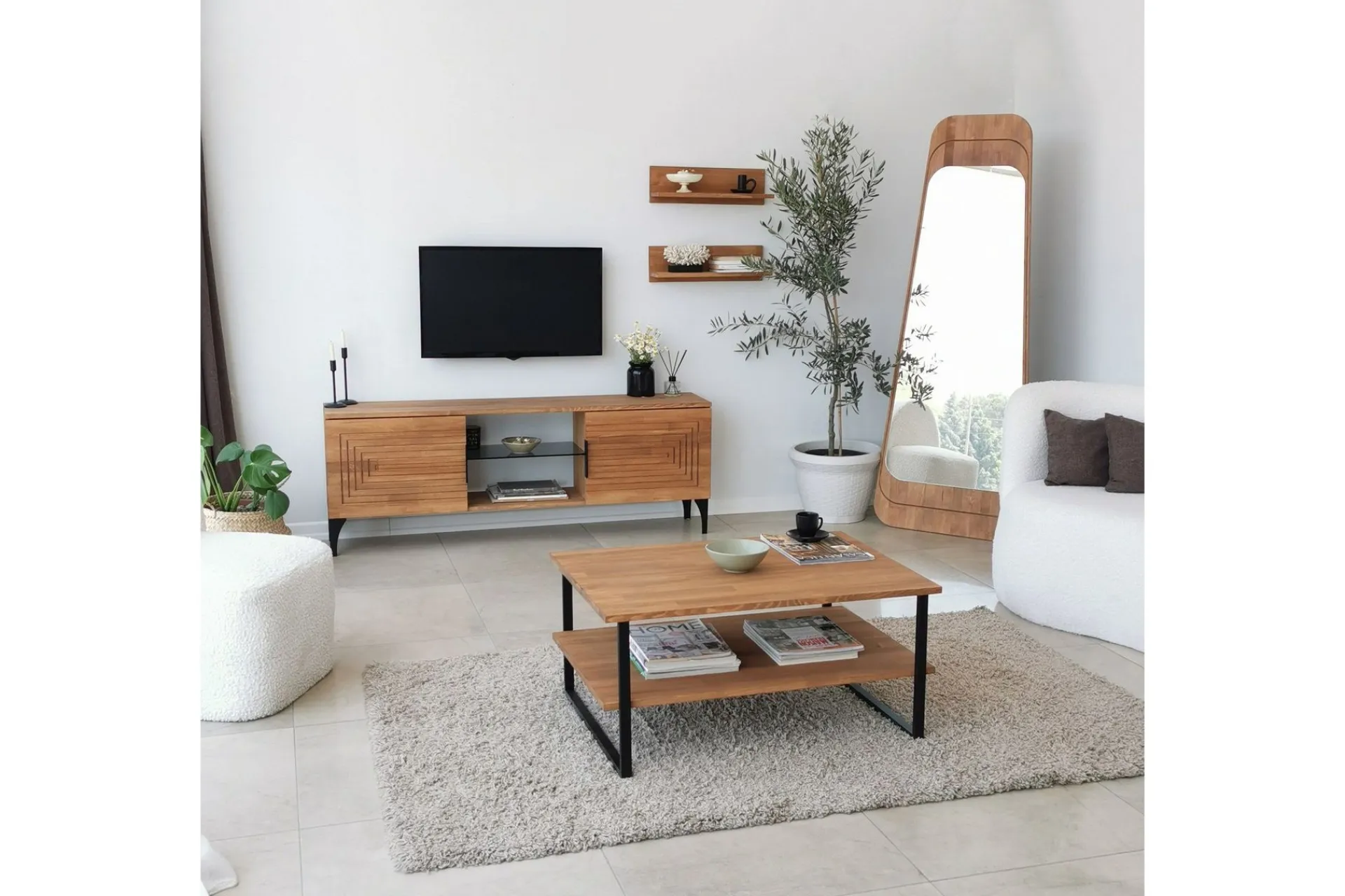 Sofabord-Riversdale Sofabord 85x60x85 cm Eik