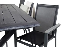 Venture Home Rives Spisegruppe 200cm + 6 Parma Karmstoler