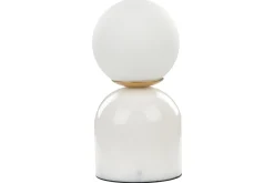 Nattbordslampe|Bordlampe-Rizka Bordlampe 21 cm G9 Hvit