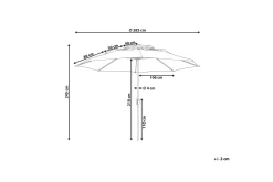 Parasoller-Roblin Parasol 285x285 cm Grønn/Svart