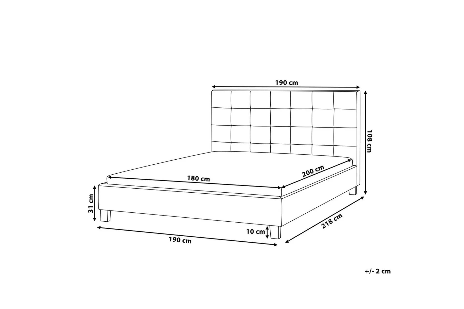 Bedly Rogelle Dobbeltseng 140|200 Cm