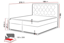 Seng Med Oppbevaring|Komplett Sengepakke-Roma Sengepakke 120x200 cm Haze 17