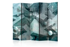Bretteskjerm-Romdeler Concrete Cubes Green II