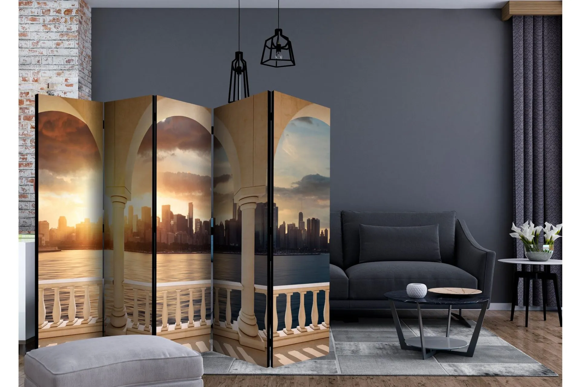 Bretteskjerm-Romdeler Dream About New York II