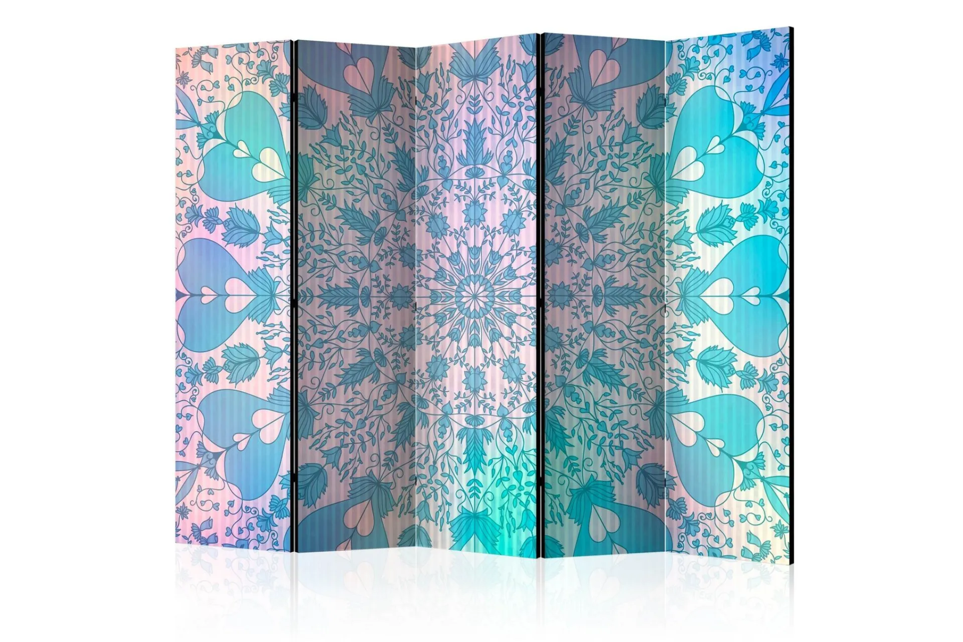 Bretteskjerm-Romdeler Girly Mandala Blue II