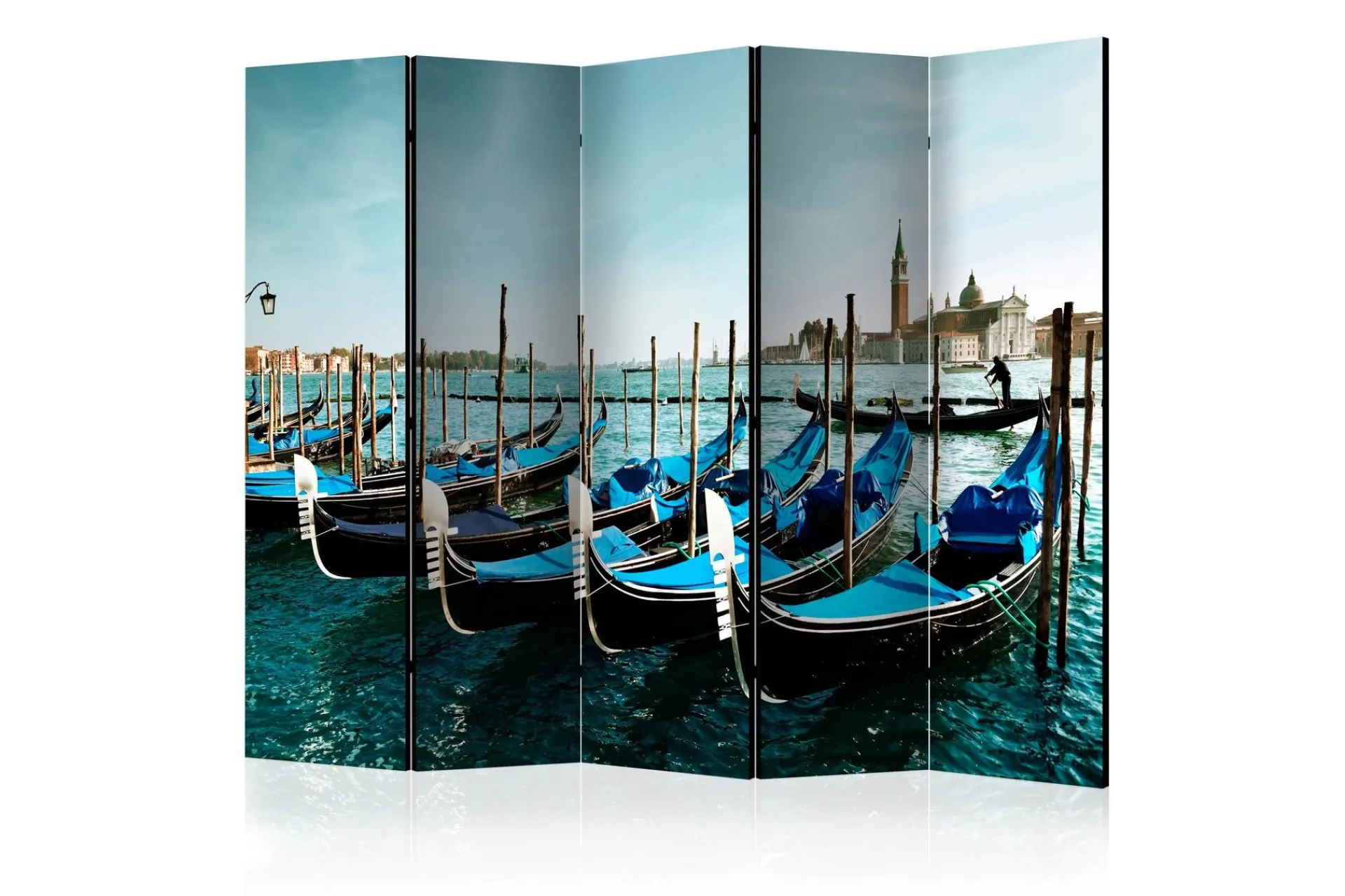 Bretteskjerm-Romdeler Gondolas on the Grand Canal, Venice II