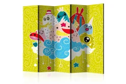 Bretteskjerm-Romdeler Happy Creatures II 222x517 cm