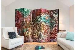 Bretteskjerm-Romdeler Mandala: Copper Garden II 222x517 cm