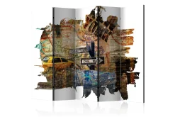 Bretteskjerm-Romdeler New York Collage II