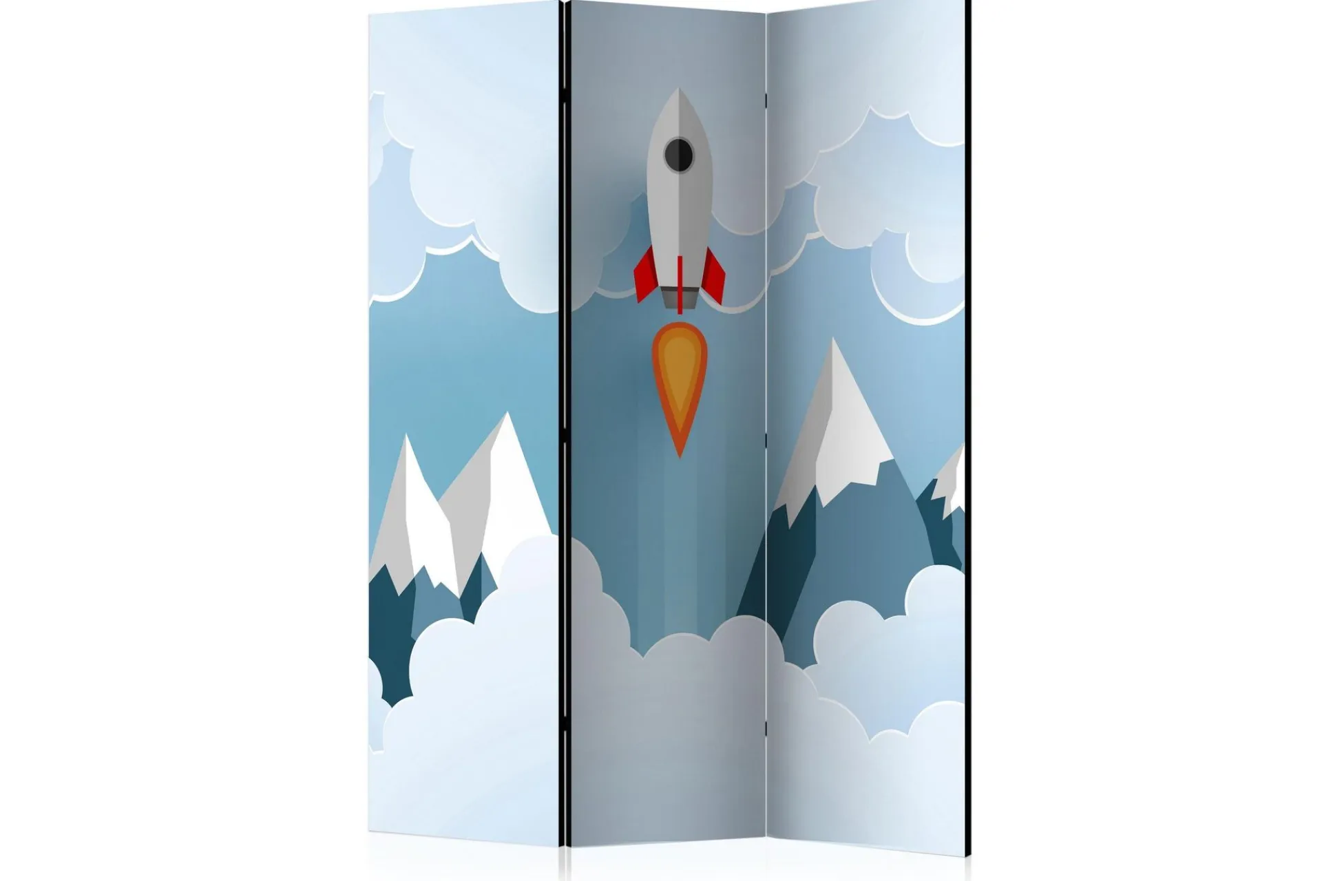 Bretteskjerm-Romdeler Rocket in the Clouds