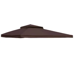 Paviljonger-Roof Cover for Gazebo HOME4YOU Brun