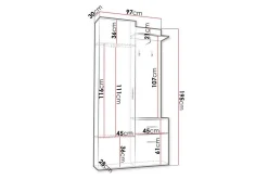 Rosehall Highboard Black