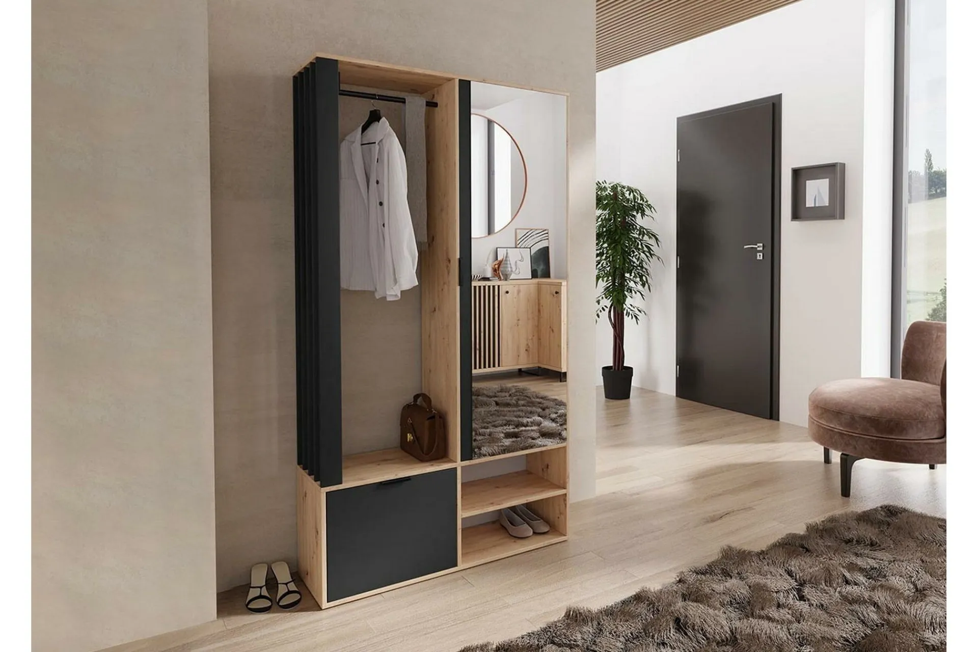 Oppbevaringsskap|Skap-Rosehall Highboard Black Svart