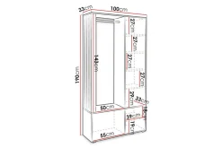 Oppbevaringsskap|Skap-Rosehall Highboard White Hvit