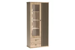 Vitrineskap|Skap-Rosehall Vitrinskåp 191 cm Black Svart