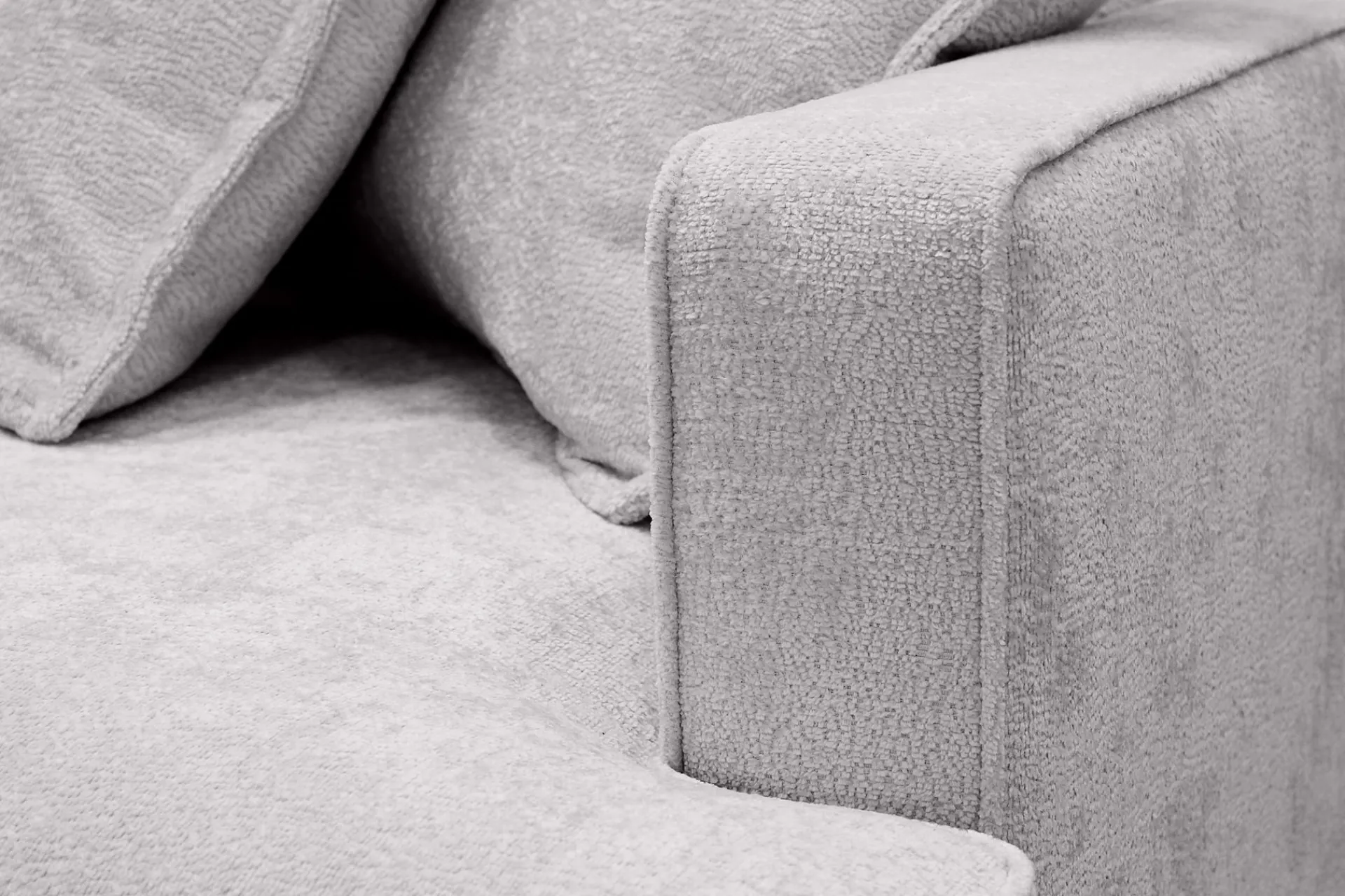 Scandinavian Choice Velour Sofa & Fløyel Sofa|Sofa Med Sjeselong-Rossita Lyx 4-seter Ekstra dyp Sofa med Sjeselong Venstre Grey