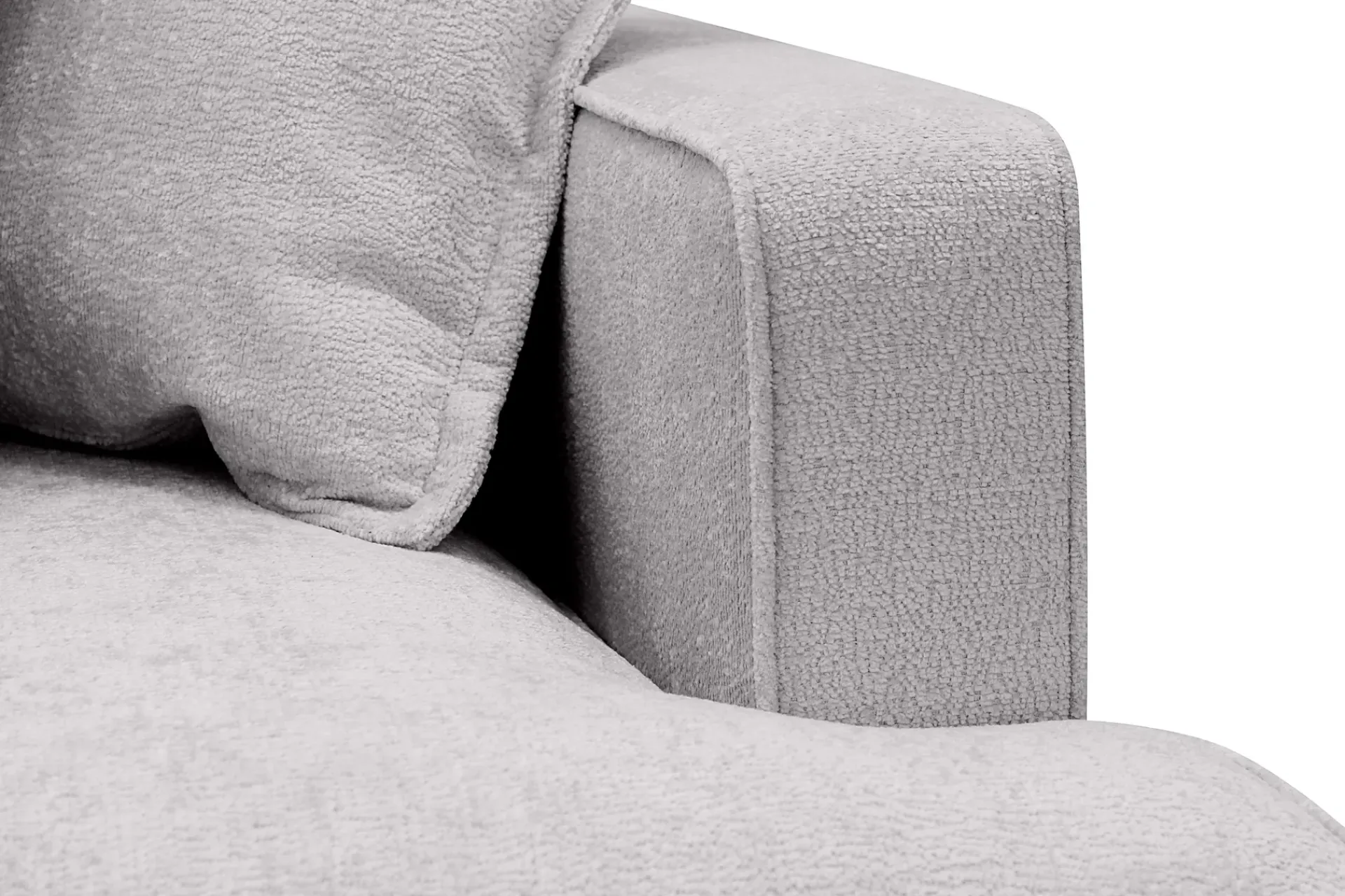 Scandinavian Choice Velour Sofa & Fløyel Sofa|Sofa Med Sjeselong-Rossita Lyx 4-seter Ekstra dyp Sofa med Sjeselong Venstre Grey
