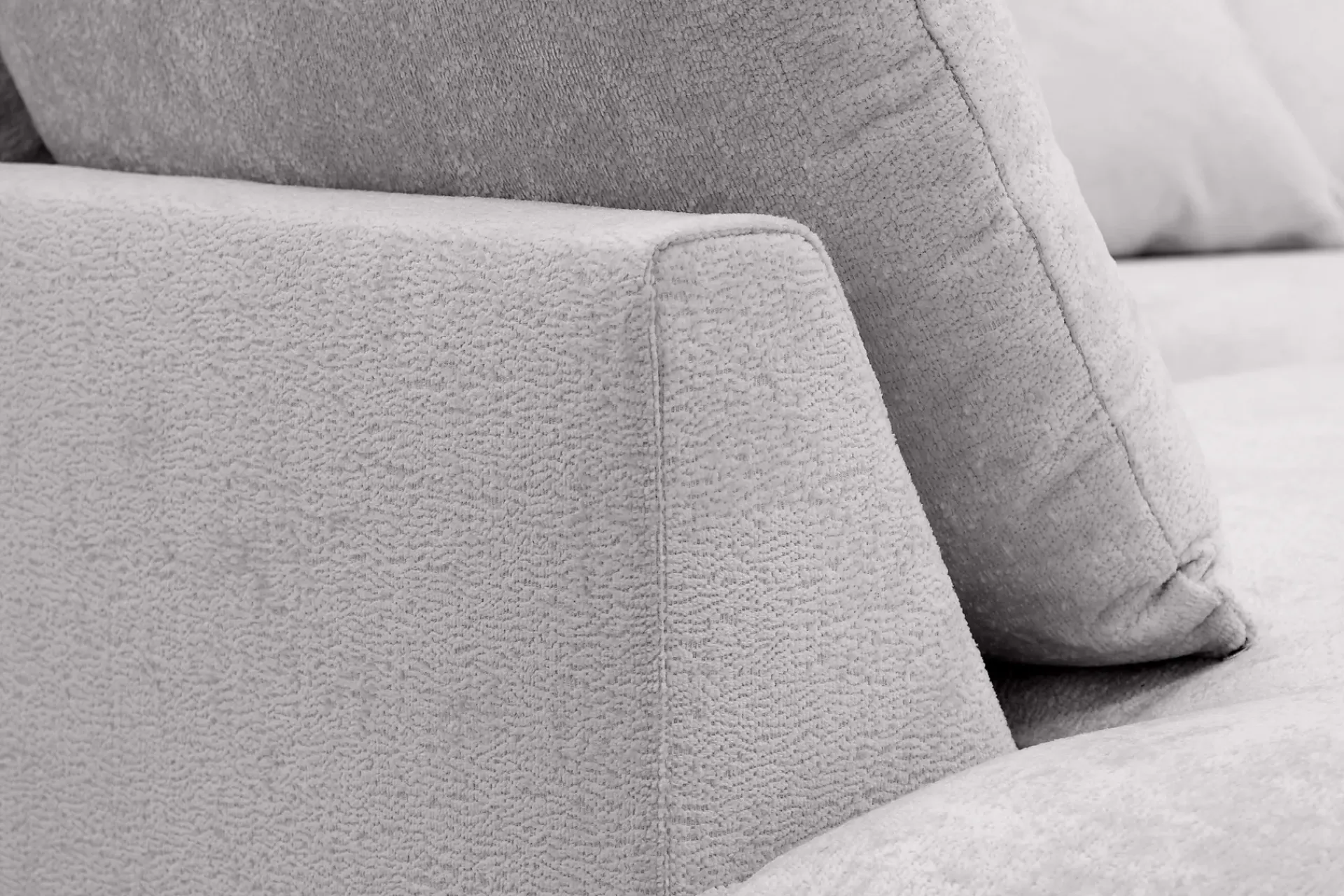 Scandinavian Choice Velour Sofa & Fløyel Sofa|Sofa Med Sjeselong-Rossita Lyx 4-seter Ekstra dyp Sofa med Sjeselong Venstre Grey