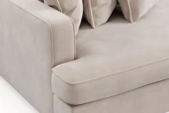 Scandinavian Choice Velour Sofa & Fløyel Sofa-Rossita Lyx 4-seters Ekstra Dyp Sofa i Fløyel Beige