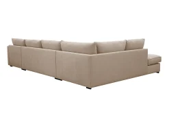Scandinavian Choice Rossita Lyx 5-seters høyrevendt U-formet ekstra dyp sofa med divan og sjeselong i stoff