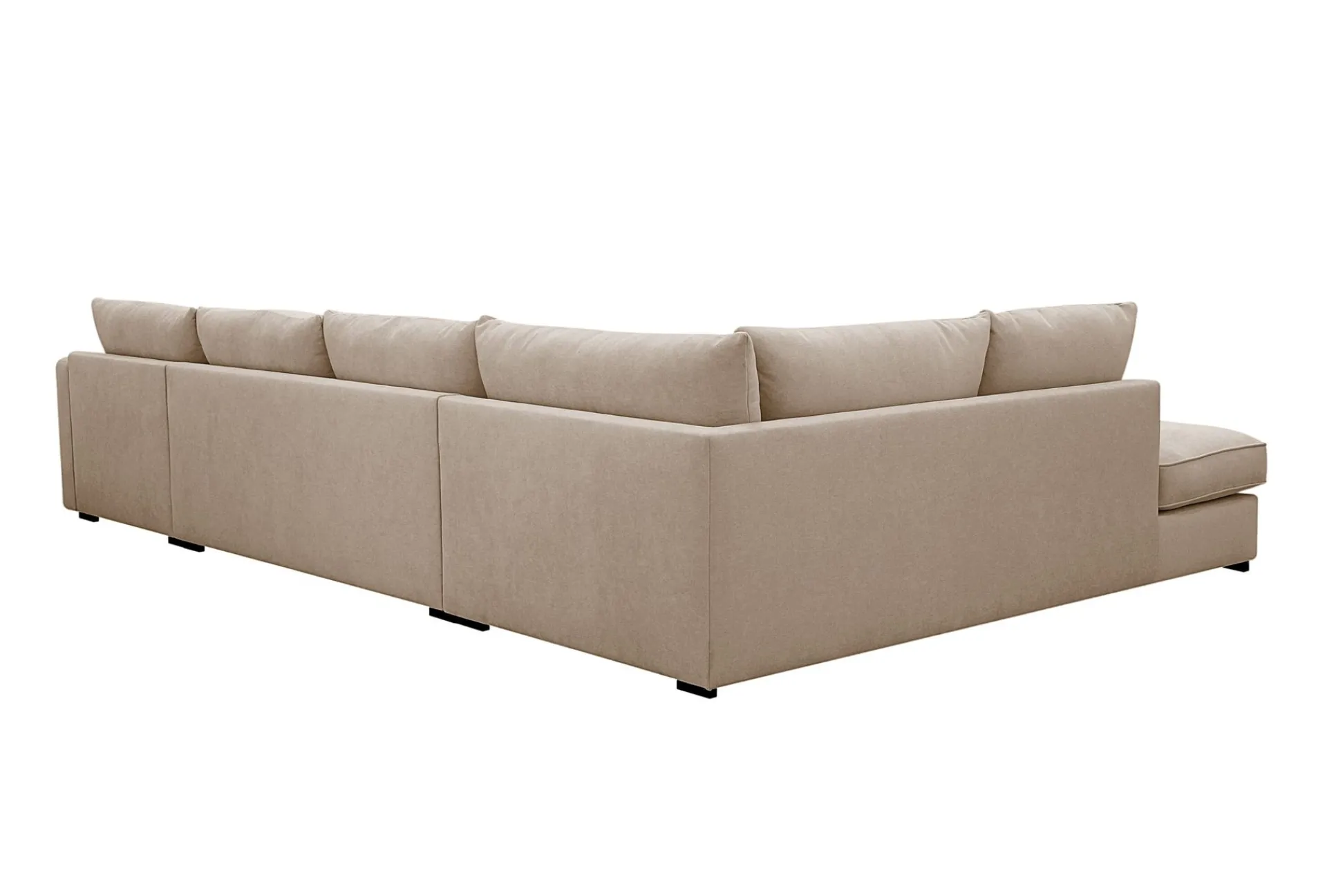 Scandinavian Choice Rossita Lyx 5-seters høyrevendt U-formet ekstra dyp sofa med divan og sjeselong i stoff