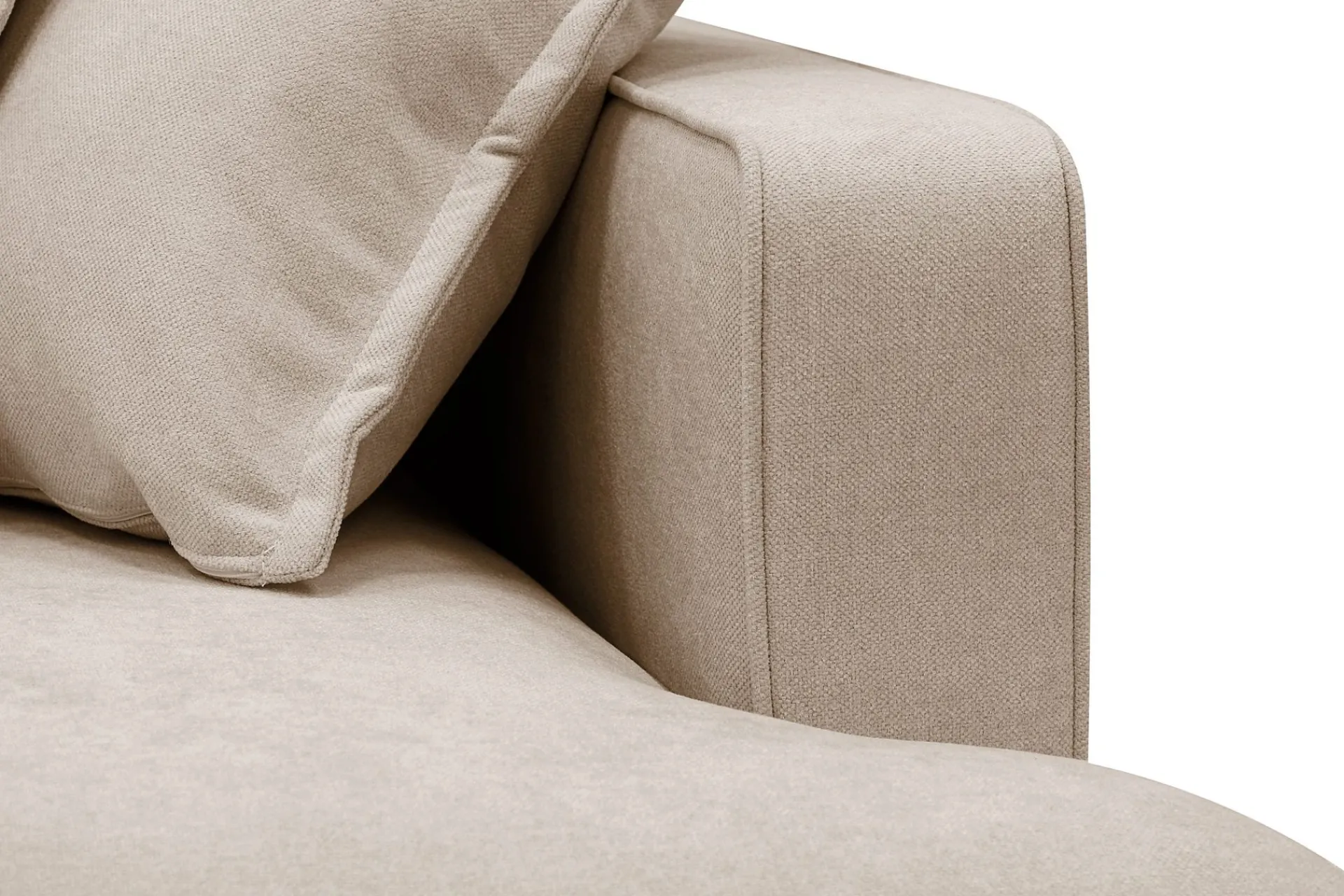 Scandinavian Choice Rossita Lyx 5-seters høyrevendt U-formet ekstra dyp sofa med divan og sjeselong i stoff