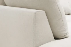 Scandinavian Choice U-Sofa-Rossita Lyx 6-seters høyrevendt U-formet ekstra dyp sofa med divan og sjeselong i stoff Beige