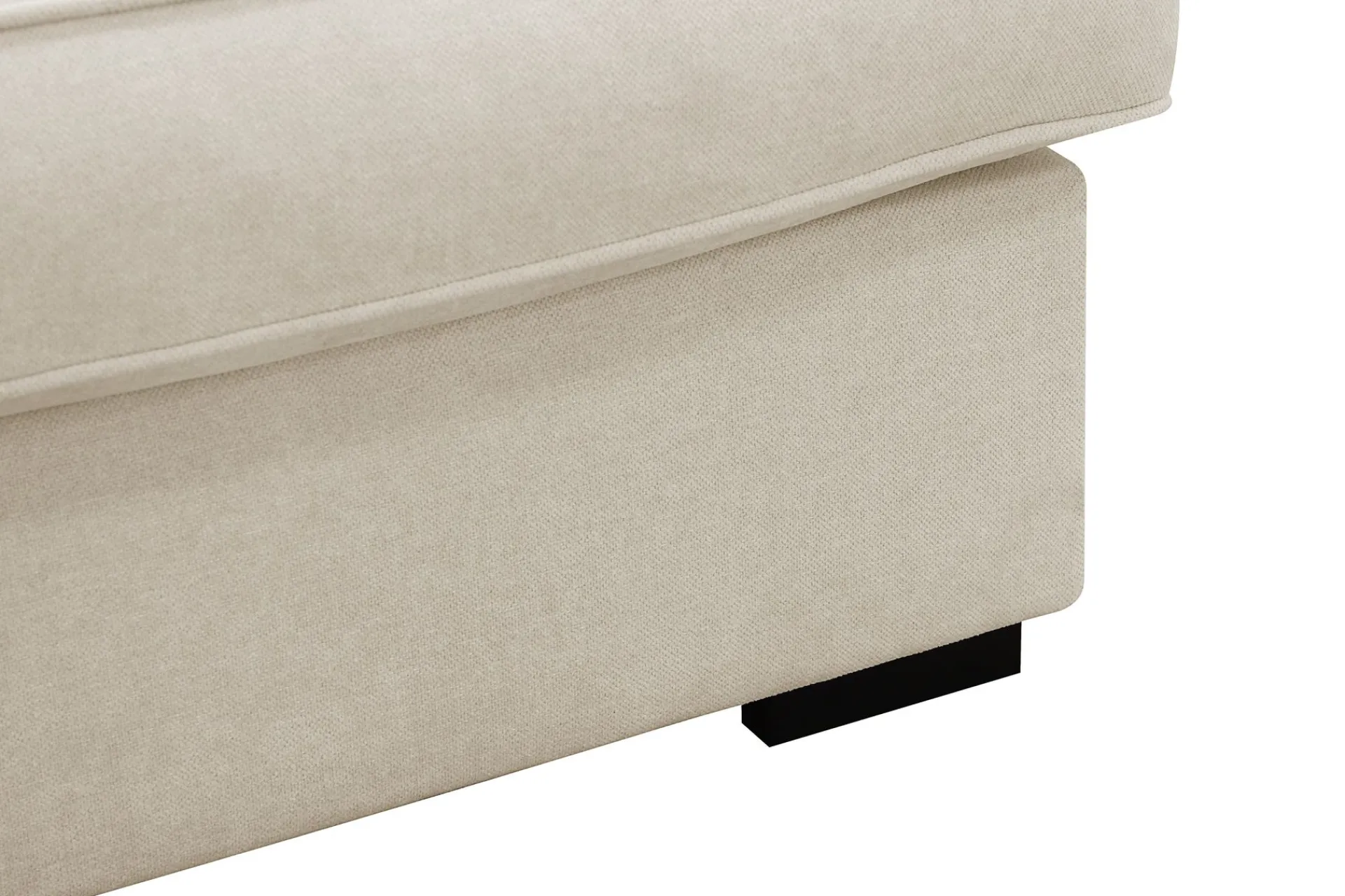 Scandinavian Choice U-Sofa-Rossita Lyx 6-seters høyrevendt U-formet ekstra dyp sofa med divan og sjeselong i stoff Beige