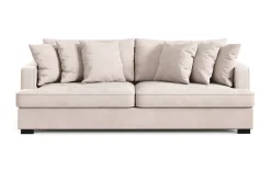 Scandinavian Choice Velour Sofa & Fløyel Sofa-Rossita 4-seters Dyp Fløyelssofa Beige