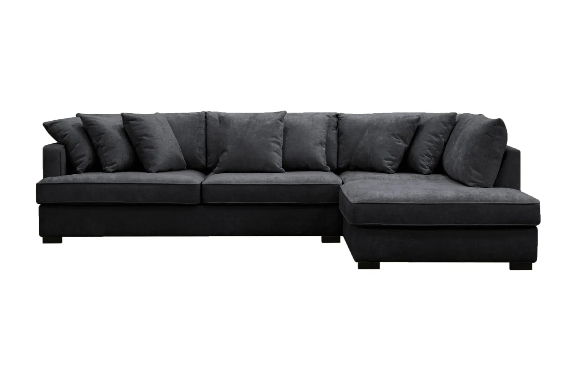 Scandinavian Choice Rossita 4-seters Høyrevendt L-formet Dyp Sjeselongsofa i Chenille