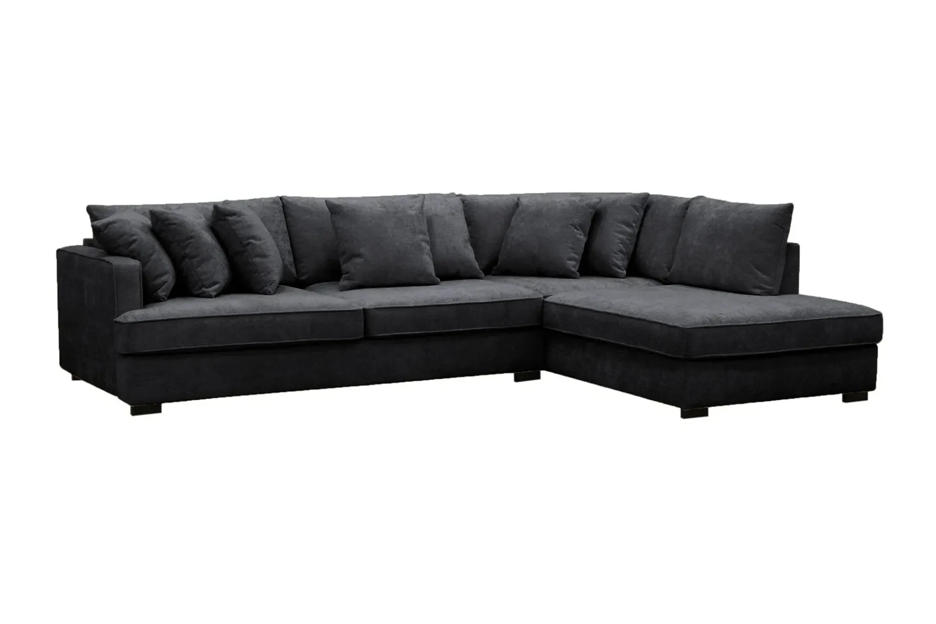 Scandinavian Choice Rossita 4-seters Høyrevendt L-formet Dyp Sjeselongsofa i Chenille