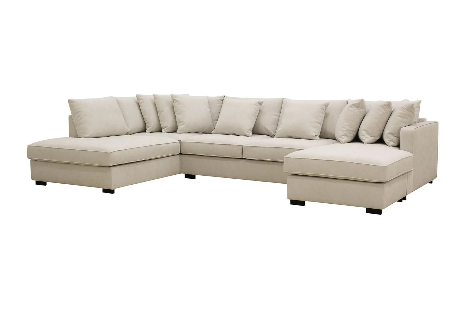 Scandinavian Choice Rossita 5-seters Venstrevendt U-formet Dyp Sofa med Divan og Sjeselong i Stoff