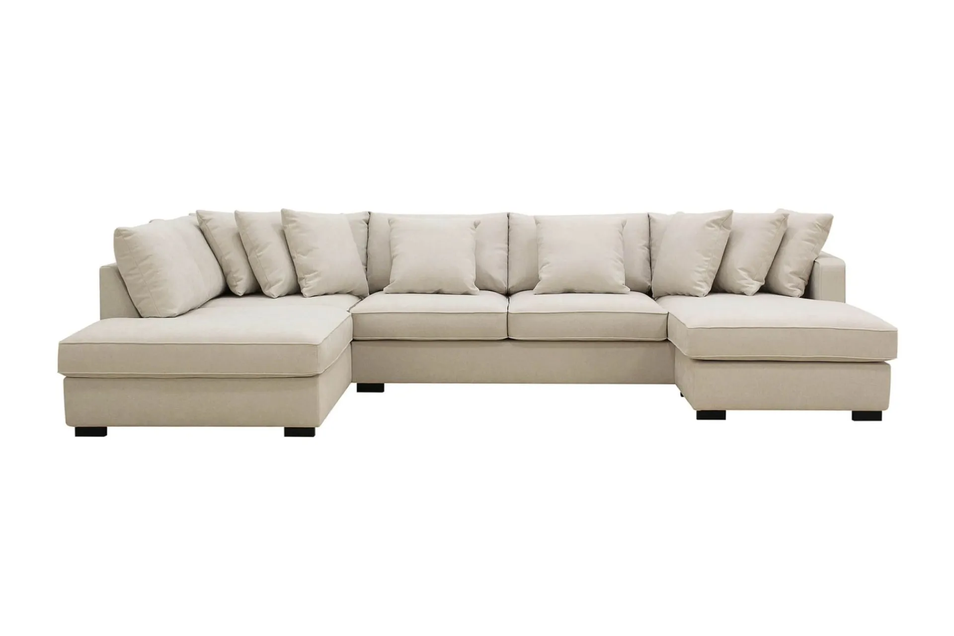 Scandinavian Choice Rossita 5-seters Venstrevendt U-formet Dyp Sofa med Divan og Sjeselong i Stoff