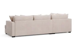 Scandinavian Choice Rossita 4-seters Venstrevendt L-formet Dyp Sjeselongsofa i Fløyel