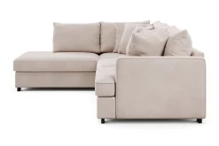 Scandinavian Choice Rossita 4-seters Venstrevendt L-formet Dyp Sjeselongsofa i Fløyel