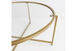 Sofabord-Rowman Sofabord 83 cm Rundt Gull